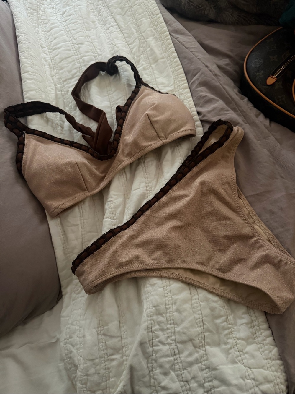 Aerie swim tan w sparkle